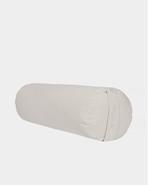 Yoga Bolster Antracit Rund Bomull - Enfärgad - 59 x 21,5 cm - Spiru