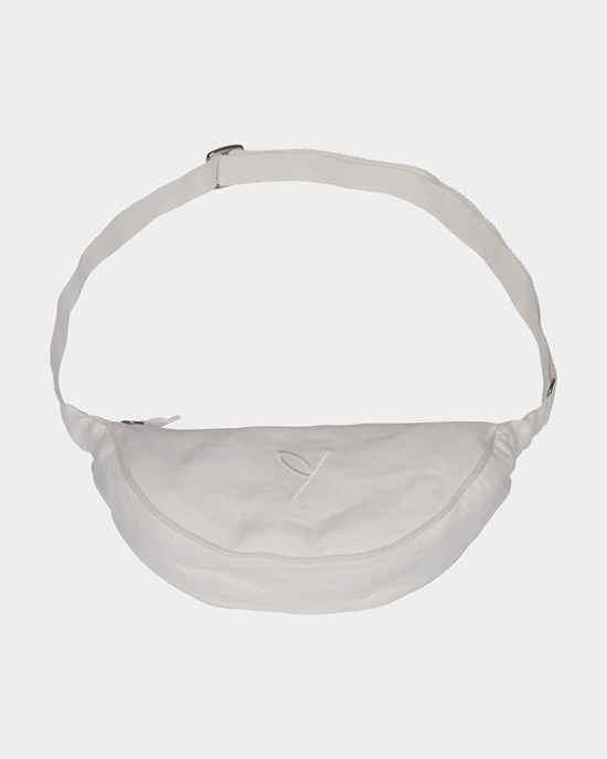 Sling bag organic linen, White linen - Yogiraj