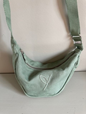 Sling bag organic linen, Moss green - Yogiraj