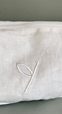 Sling bag organic linen, White linen - Yogiraj